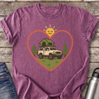 Overlanding Heart T-Shirt — Berry