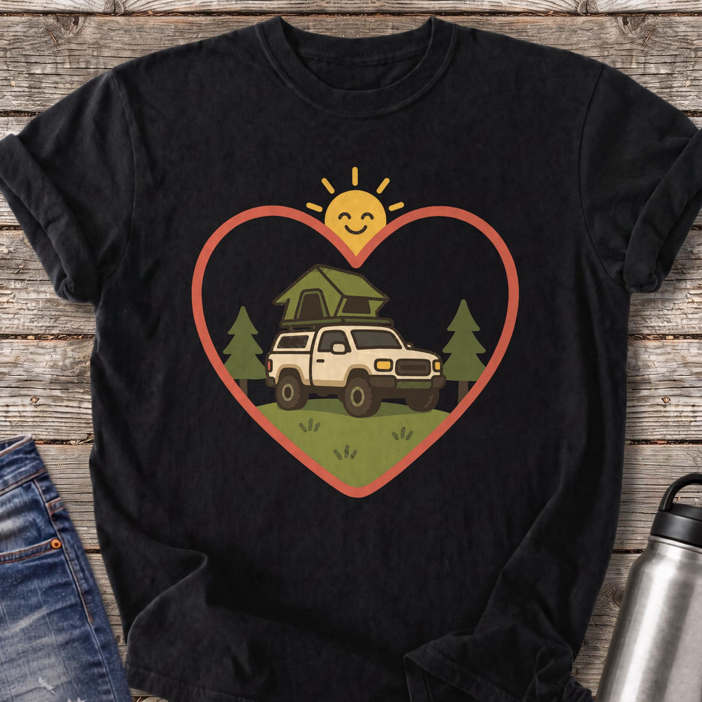 Overlanding Heart T-Shirt — Black
