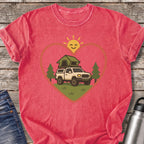 Overlanding Heart T-Shirt — Watermelon