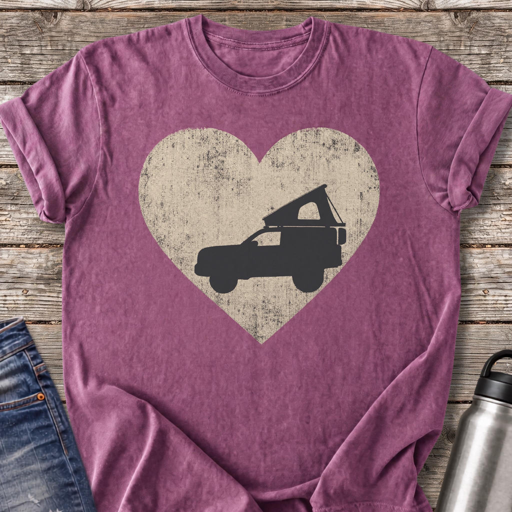 Overland Heart T-Shirt — Berry