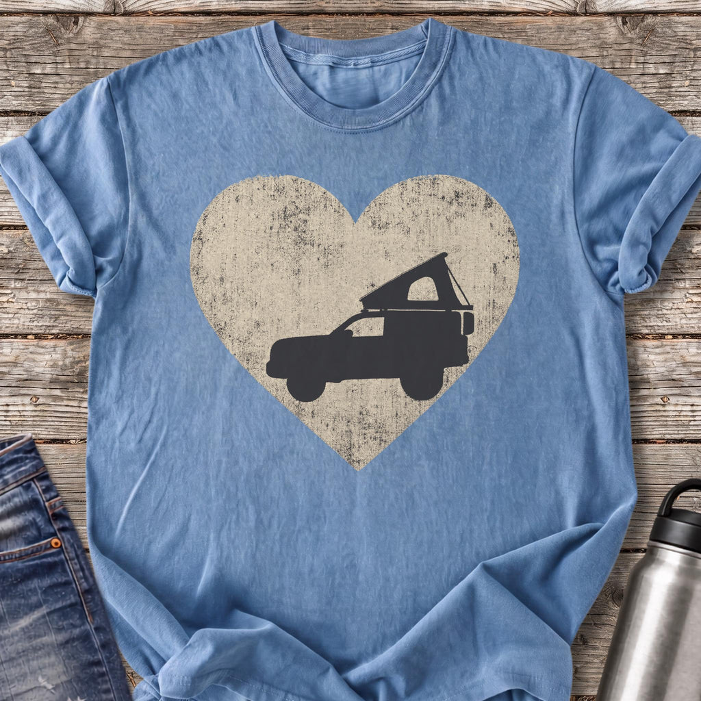 Overland Heart T-Shirt — Blue Jean