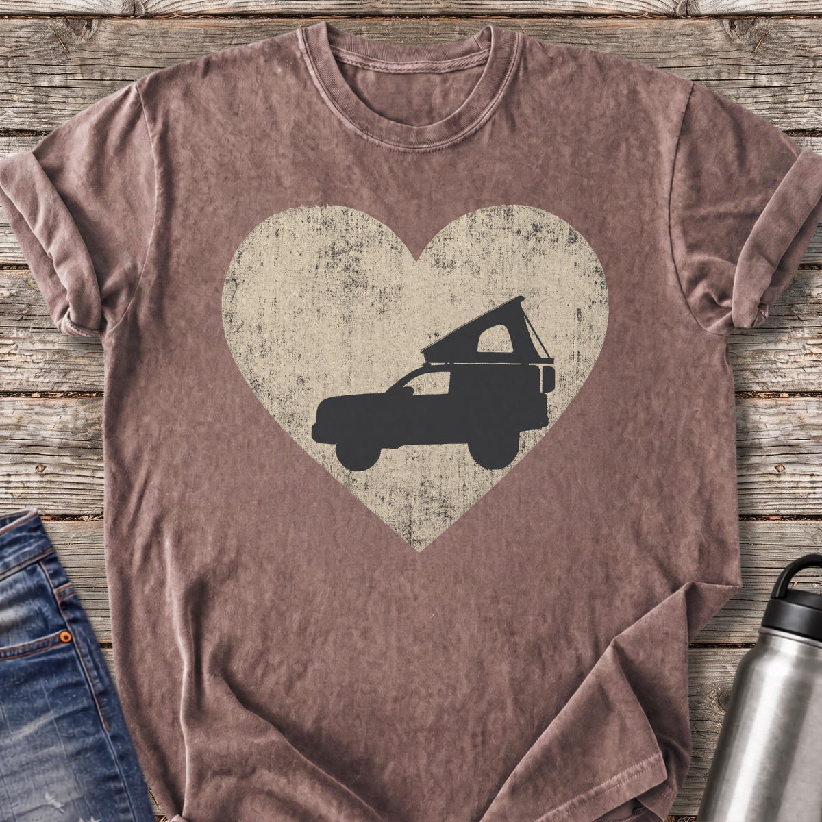 Overland Heart T-Shirt — Espresso