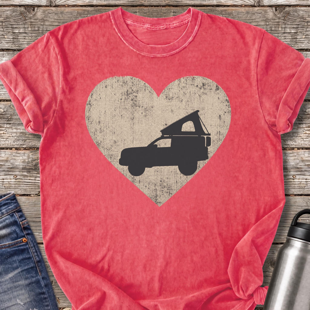 Overland Heart T-Shirt — Watermelon