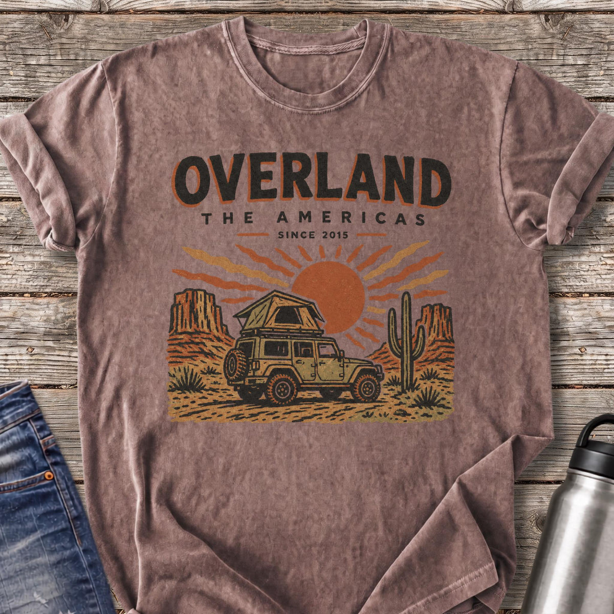 Desert Sunset Overland T-Shirt — Espresso