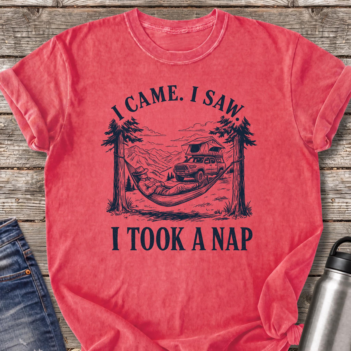 Overland Hammock Nap T-Shirt — Watermelon