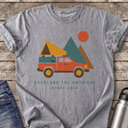 Overland Truck Mountains T-Shirt — Grey