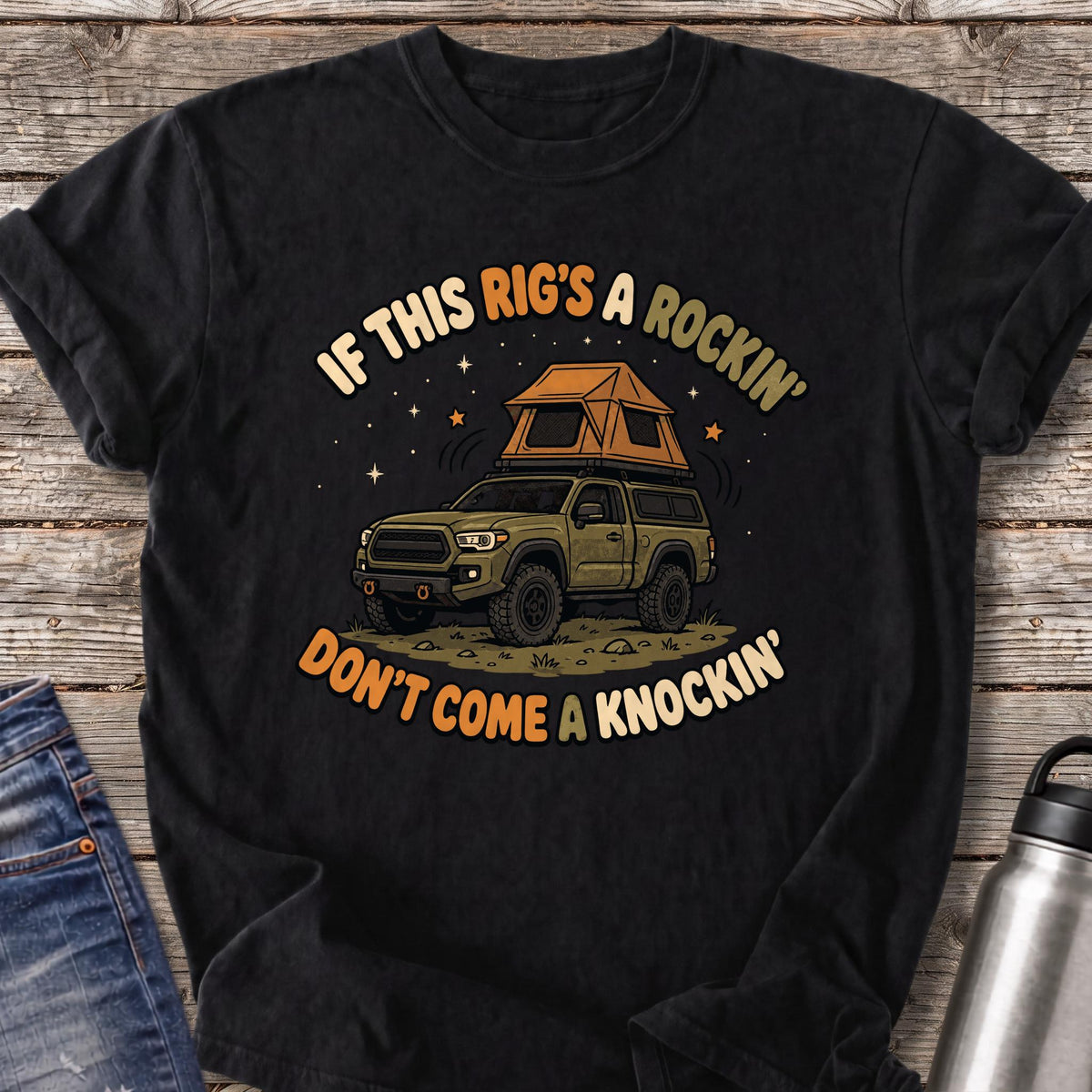 Rig's A Rockin T-Shirt — Black