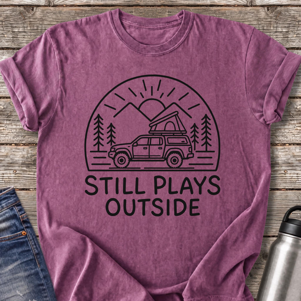 Still Plays Outside T-Shirt — Berry