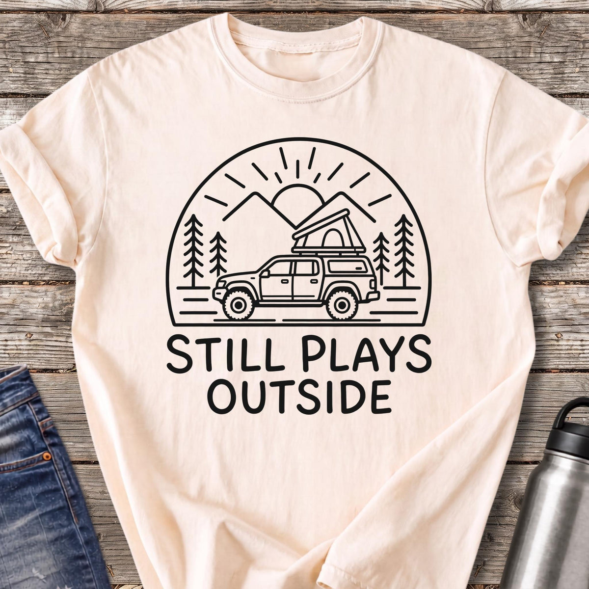 Still Plays Outside T-Shirt — Ivory