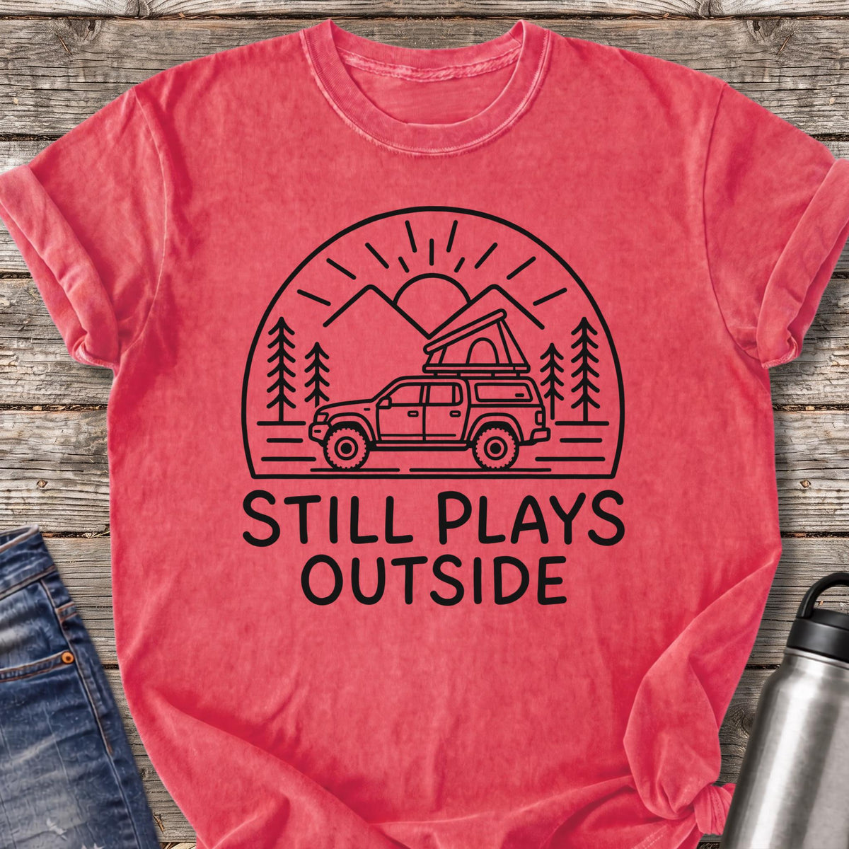 Still Plays Outside T-Shirt — Watermelon