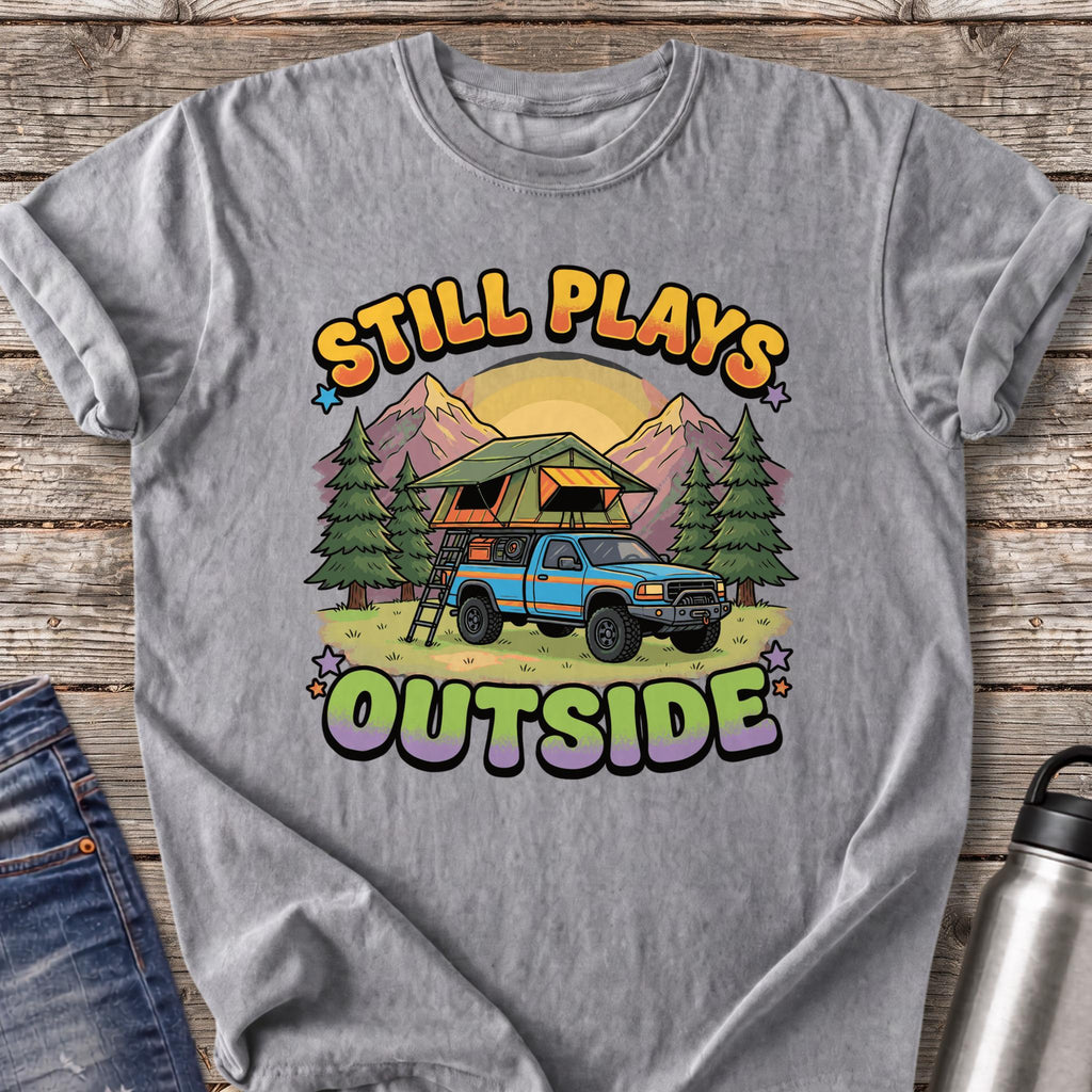 Rooftop Tent Truck T-Shirt — Grey
