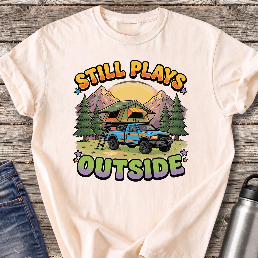 Rooftop Tent Truck T-Shirt — Ivory