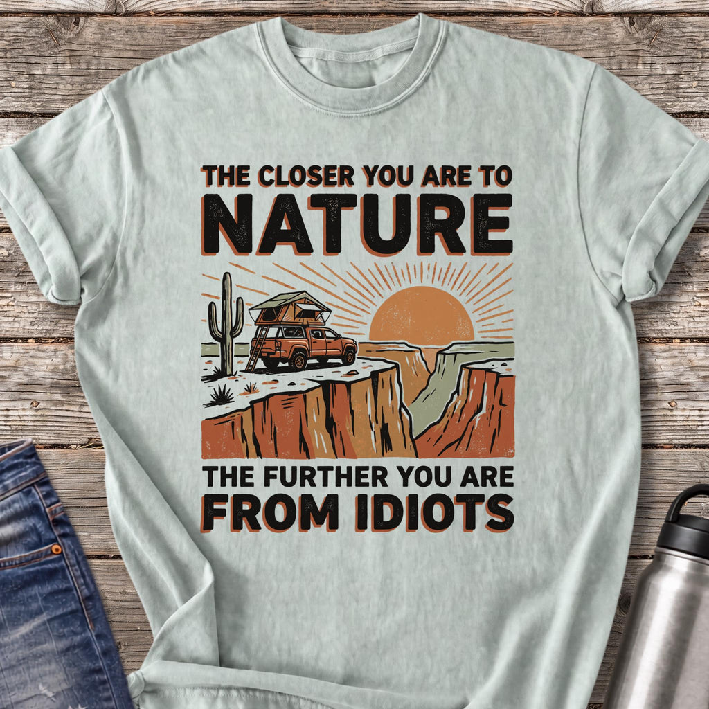 Further From Idiots at Canyon Rim T-Shirt — Bay