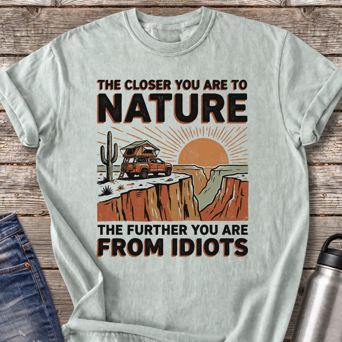 Further From Idiots at Canyon Rim T-Shirt — Bay