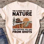 Further From Idiots at Canyon Rim T-Shirt — Ivory
