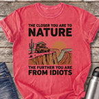 Further From Idiots at Canyon Rim T-Shirt — Watermelon