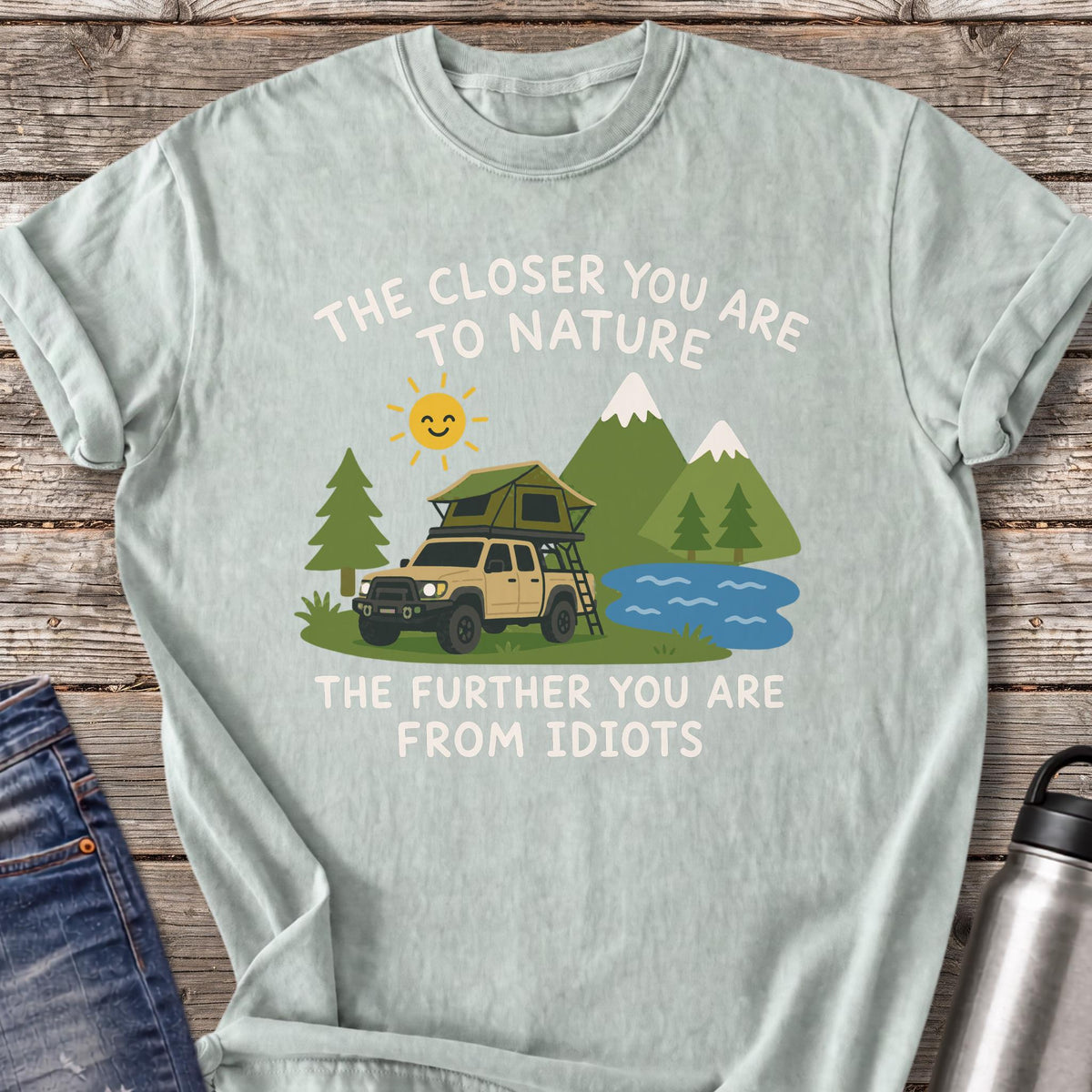 Further From Idiots Rig T-Shirt — Bay