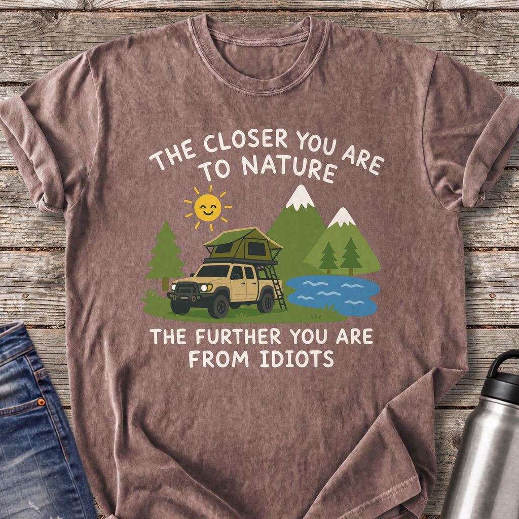 Further From Idiots Rig T-Shirt — Espresso