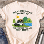 Further From Idiots Rig T-Shirt — Ivory