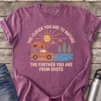 Further From Idiots Truck T-Shirt — Berry