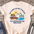 Further From Idiots Truck T-Shirt — Ivory
