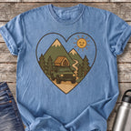 Overland Heart Journey T-Shirt — Blue Jean