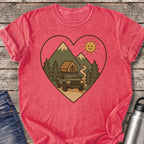 Overland Heart Journey T-Shirt — Watermelon