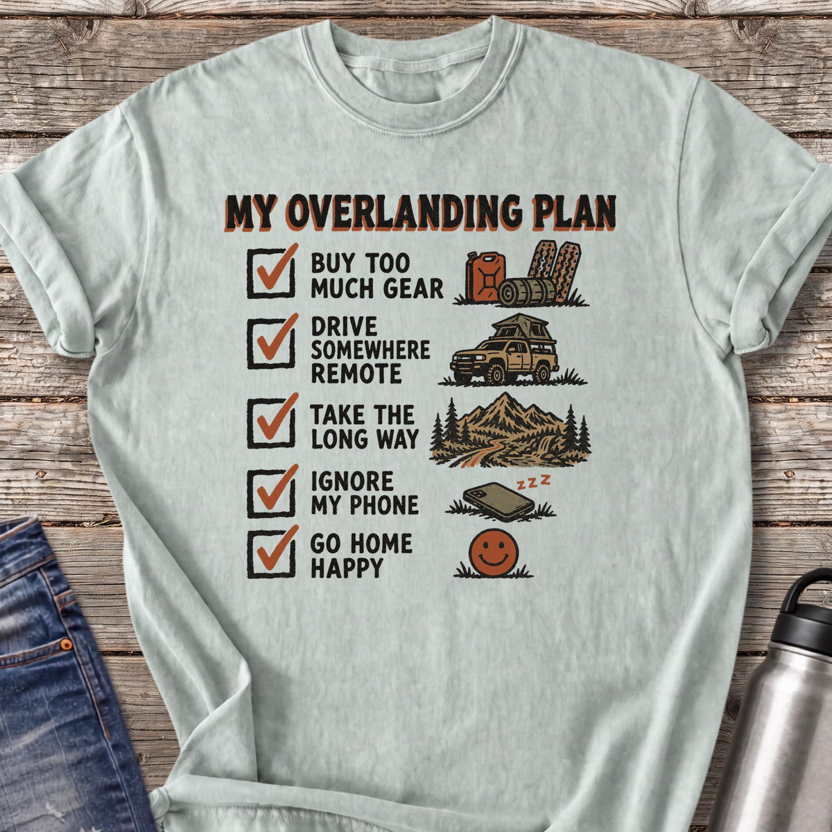 Overlanding Plan T-Shirt — Bay