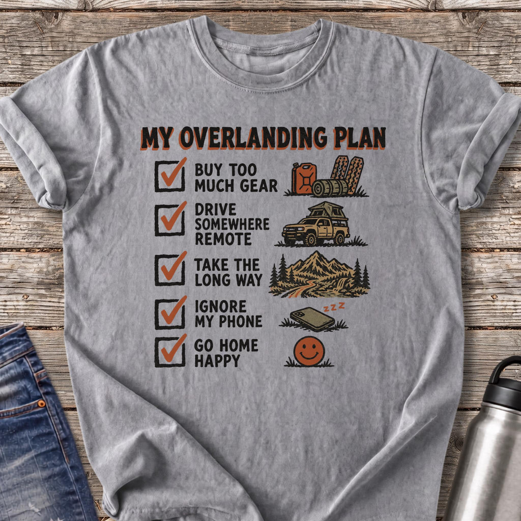 Overlanding Plan T-Shirt — Grey