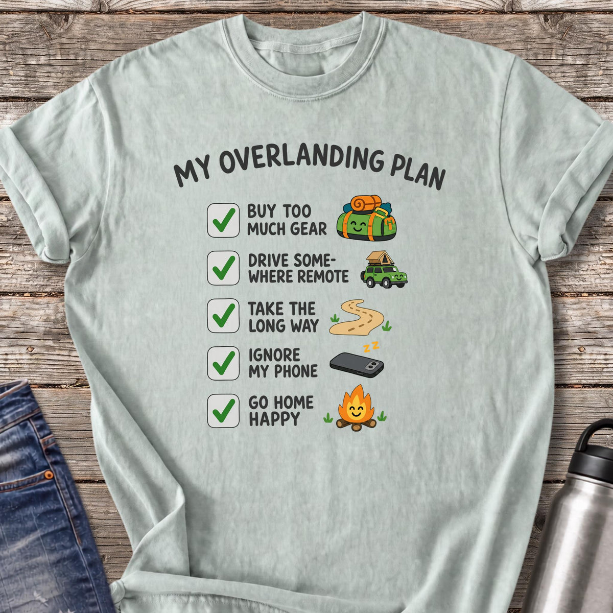 My Overlanding Checklist T-Shirt — Bay