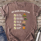 My Overlanding Checklist T-Shirt — Espresso