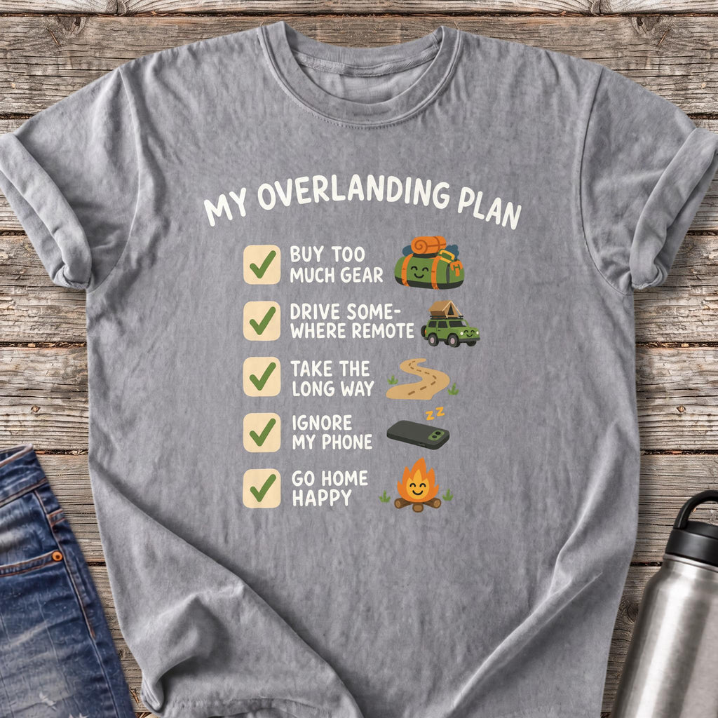 My Overlanding Checklist T-Shirt — Grey