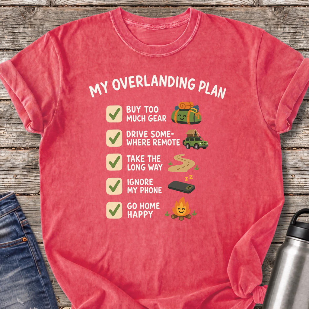 My Overlanding Checklist T-Shirt — Watermelon