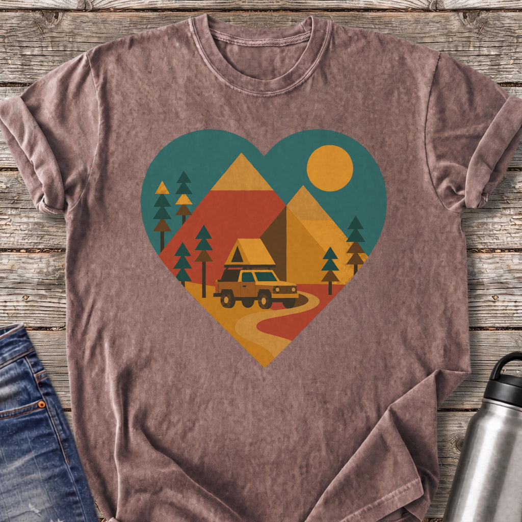 Mountains at Heart T-Shirt — Espresso