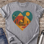 Mountains at Heart T-Shirt — Grey