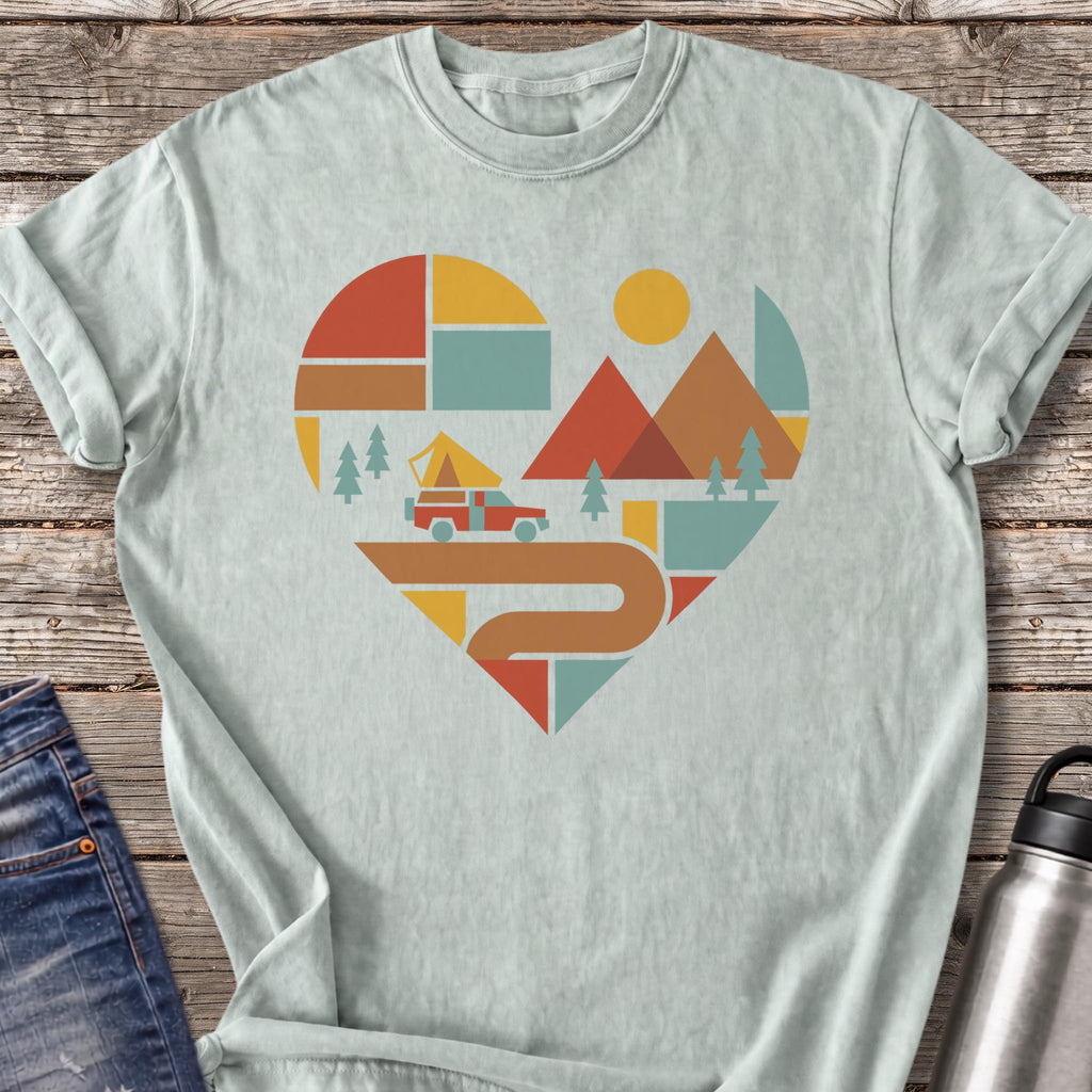Winding Road Heart T-Shirt — Bay