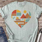 Winding Road Heart T-Shirt — Bay