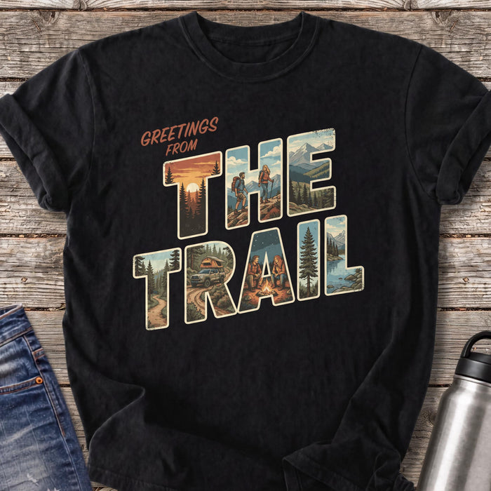 Greetings from the Trail at Sunset T-Shirt