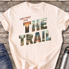 Greetings from the Trail at Sunset T-Shirt — Ivory