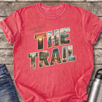 Greetings from the Trail at Sunset T-Shirt — Watermelon