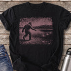 Bigfoot Skips Stones T-Shirt — Black