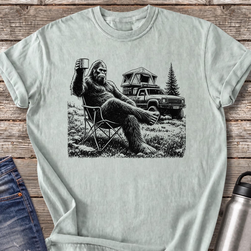 Bigfoot Coffee Break T-Shirt — Bay