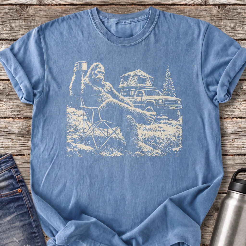 Bigfoot Coffee Break T-Shirt — Blue Jean