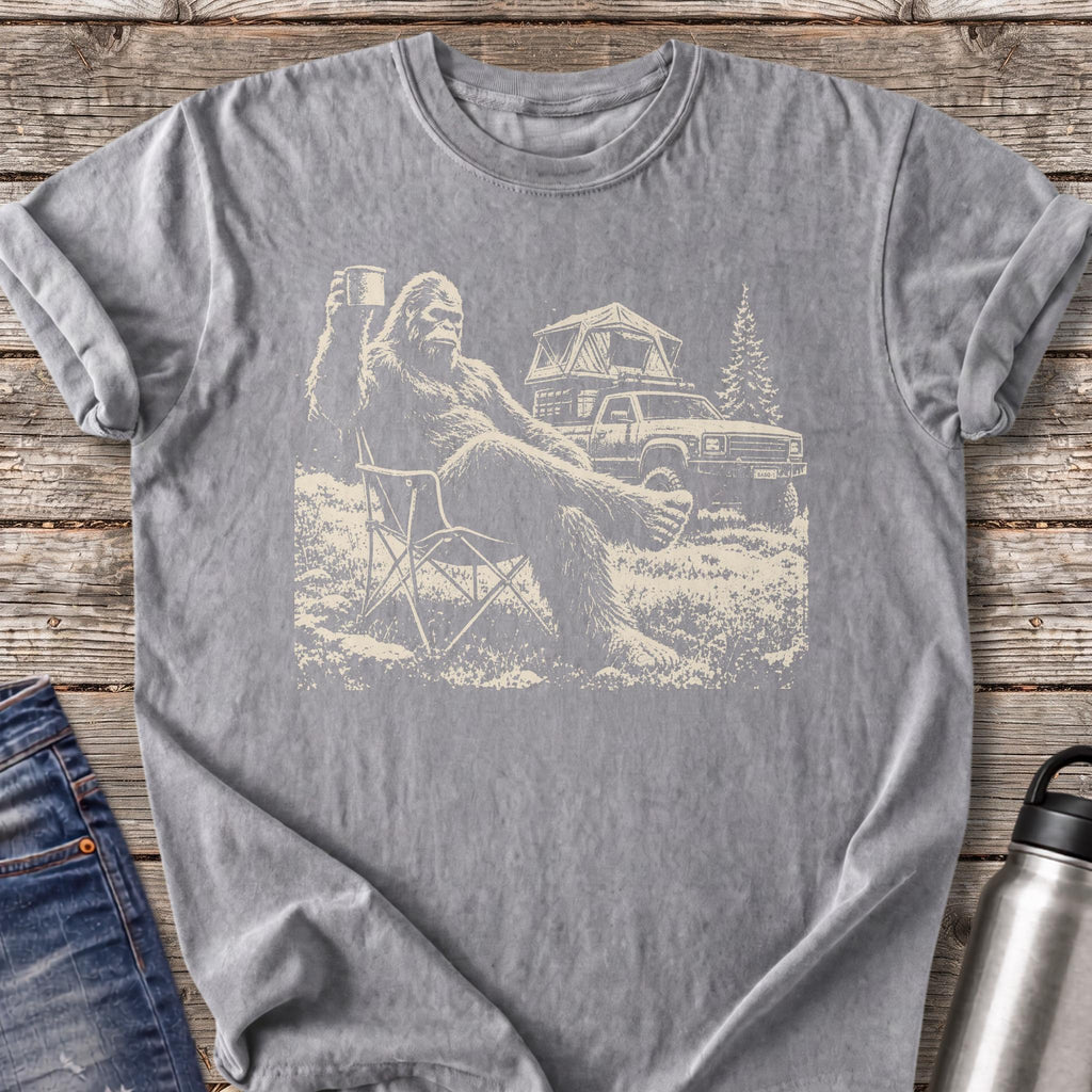 Bigfoot Coffee Break T-Shirt — Grey