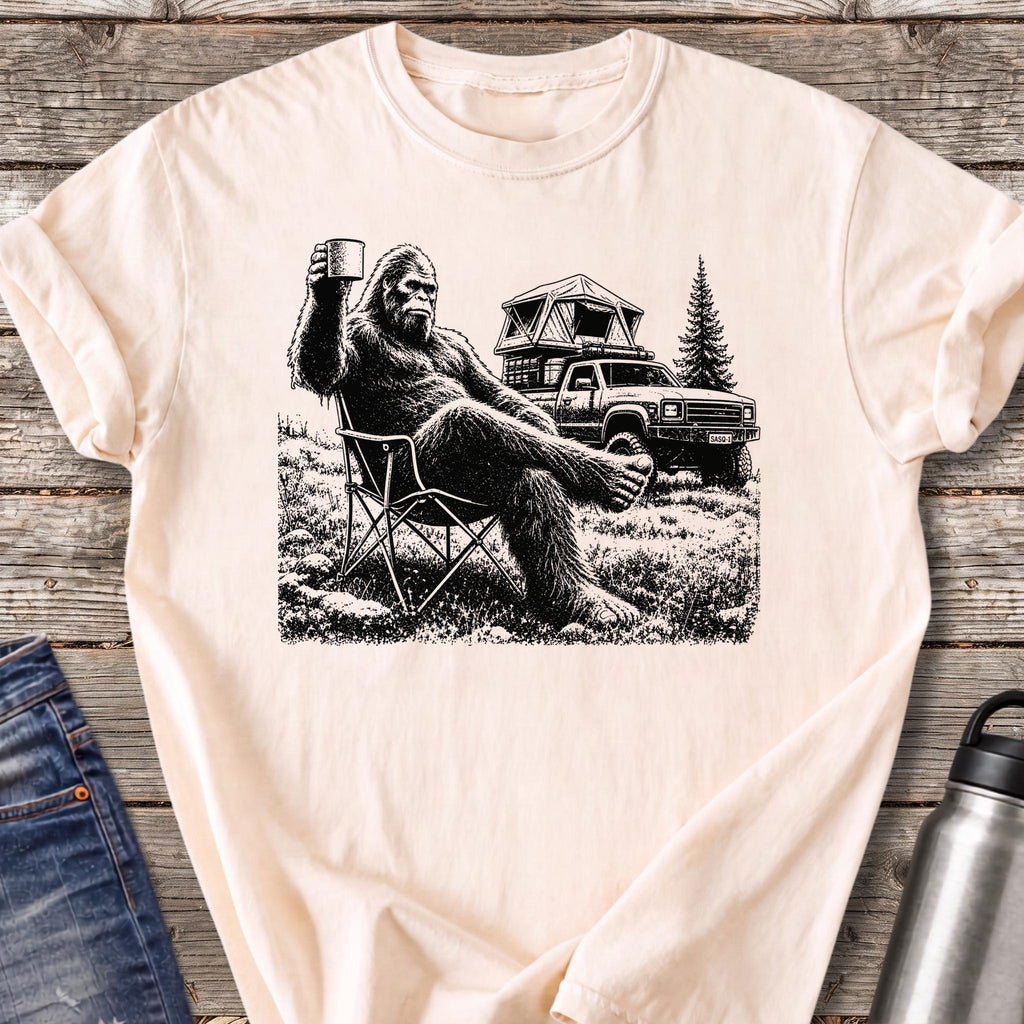 Bigfoot Coffee Break T-Shirt — Ivory