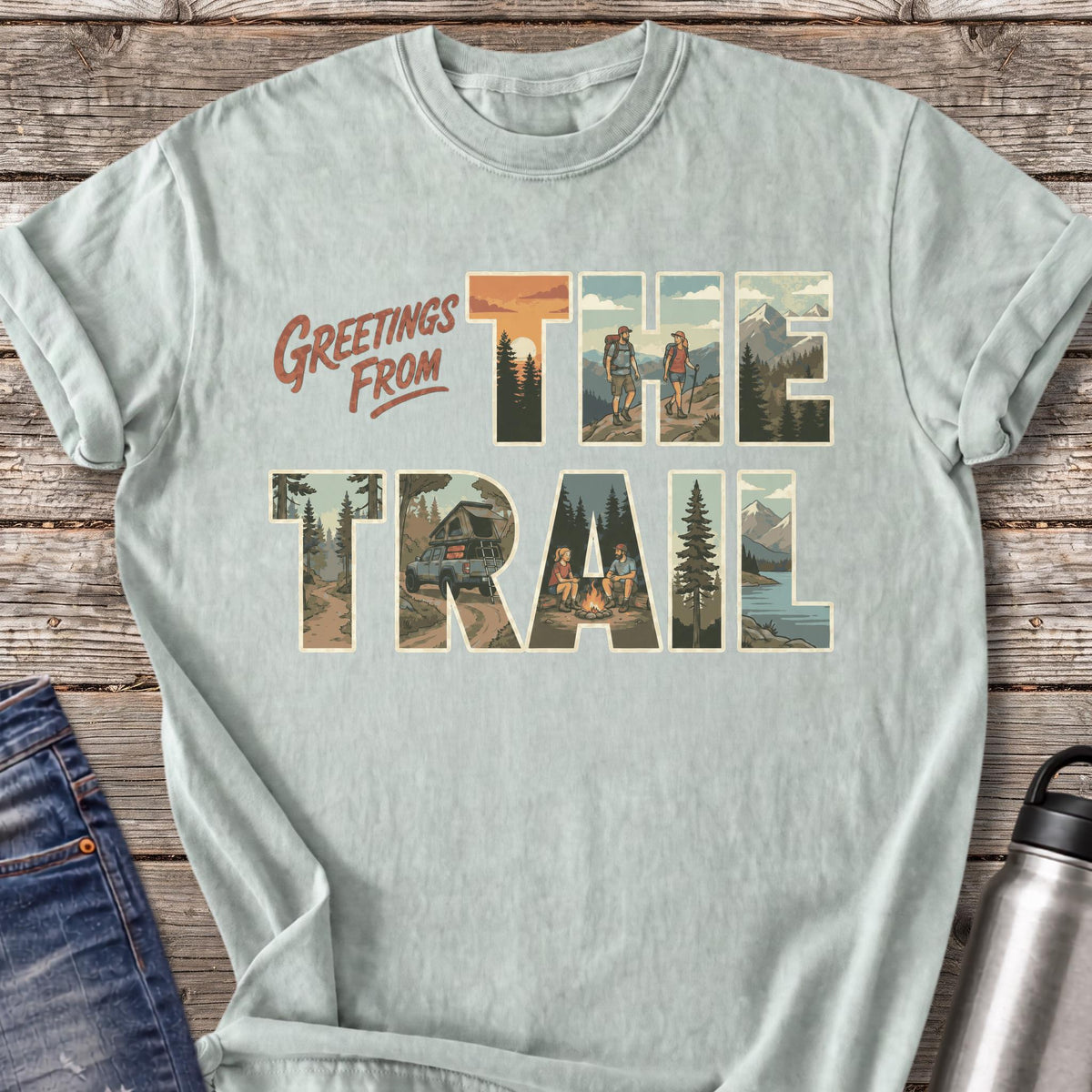 Greetings from the Trail T-Shirt — Bay