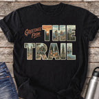 Greetings from the Trail T-Shirt — Black