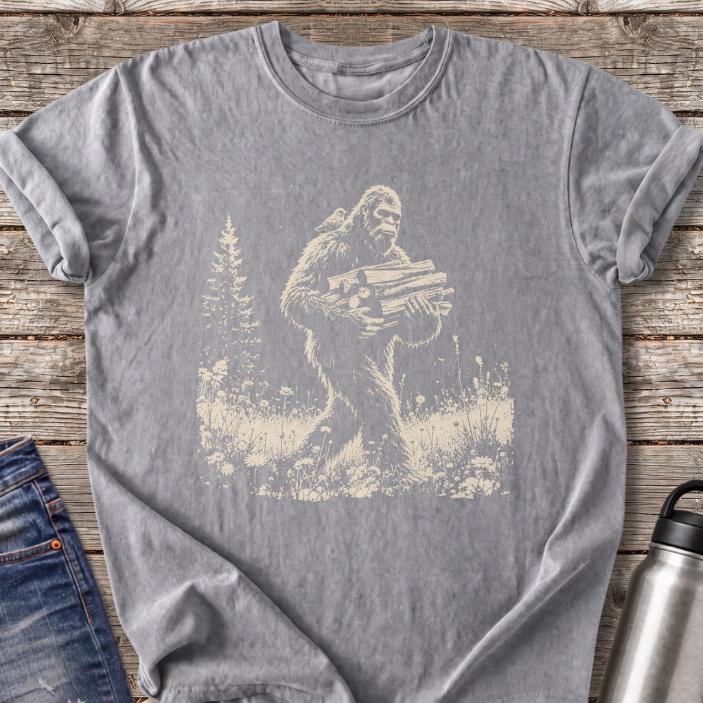 Bigfoot Firewood Run T-Shirt — Grey