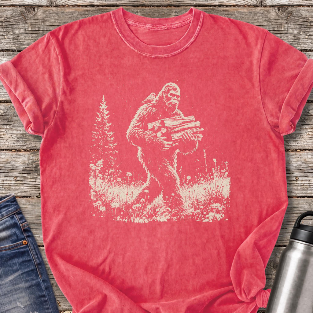 Bigfoot Firewood Run T-Shirt — Watermelon