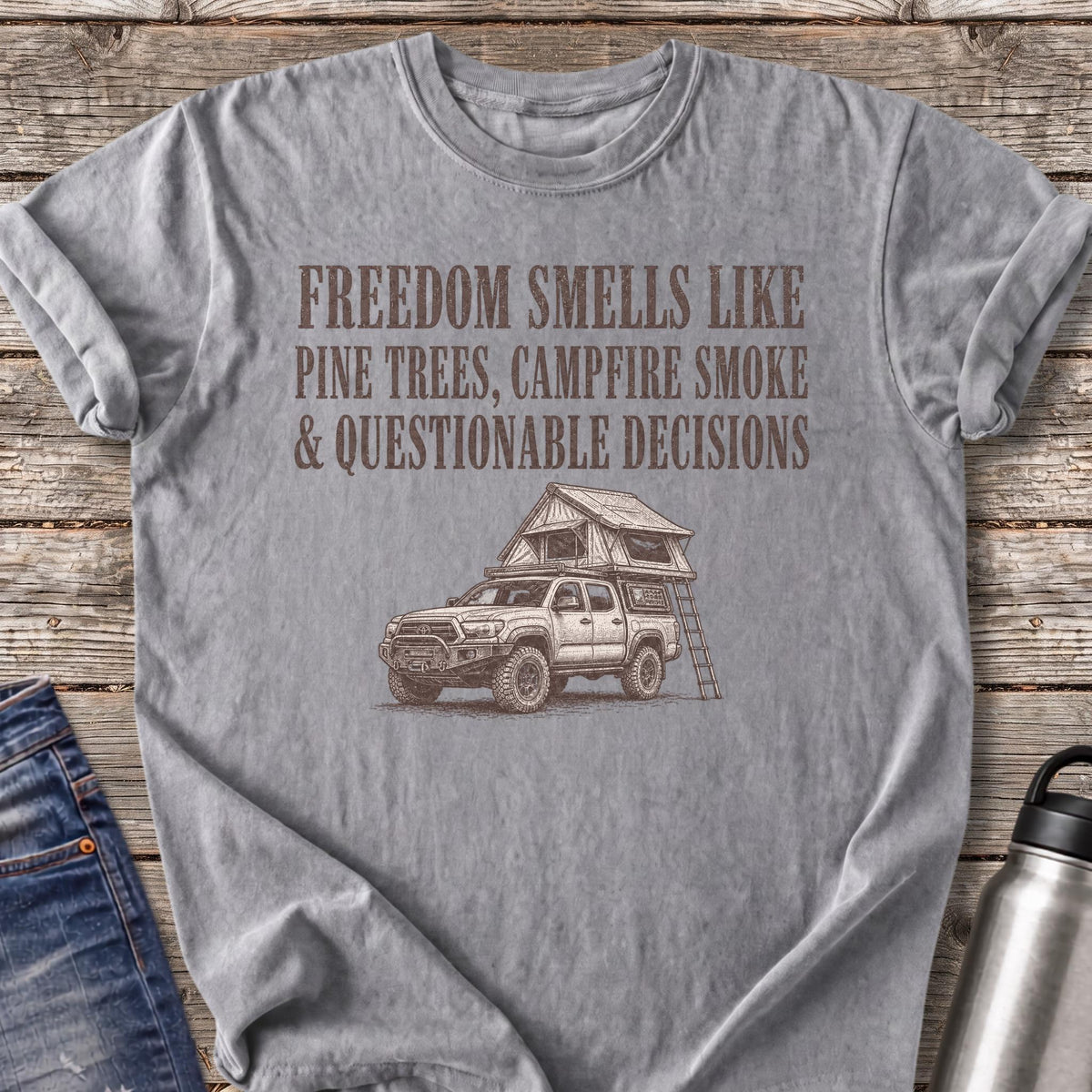 Questionable Decisions T-Shirt — Grey